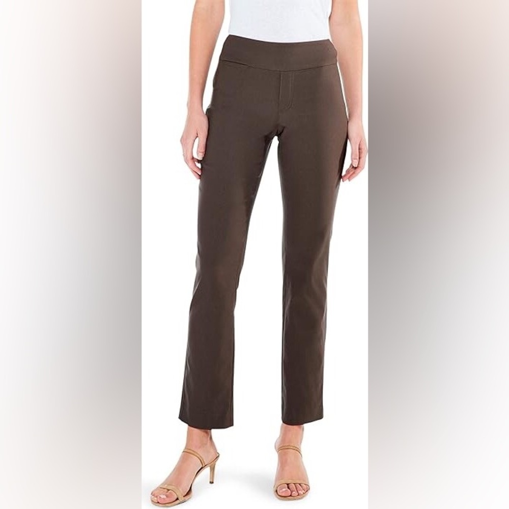 NIC+ZOE Wonderstretch Straight Leg Pants in Timber
